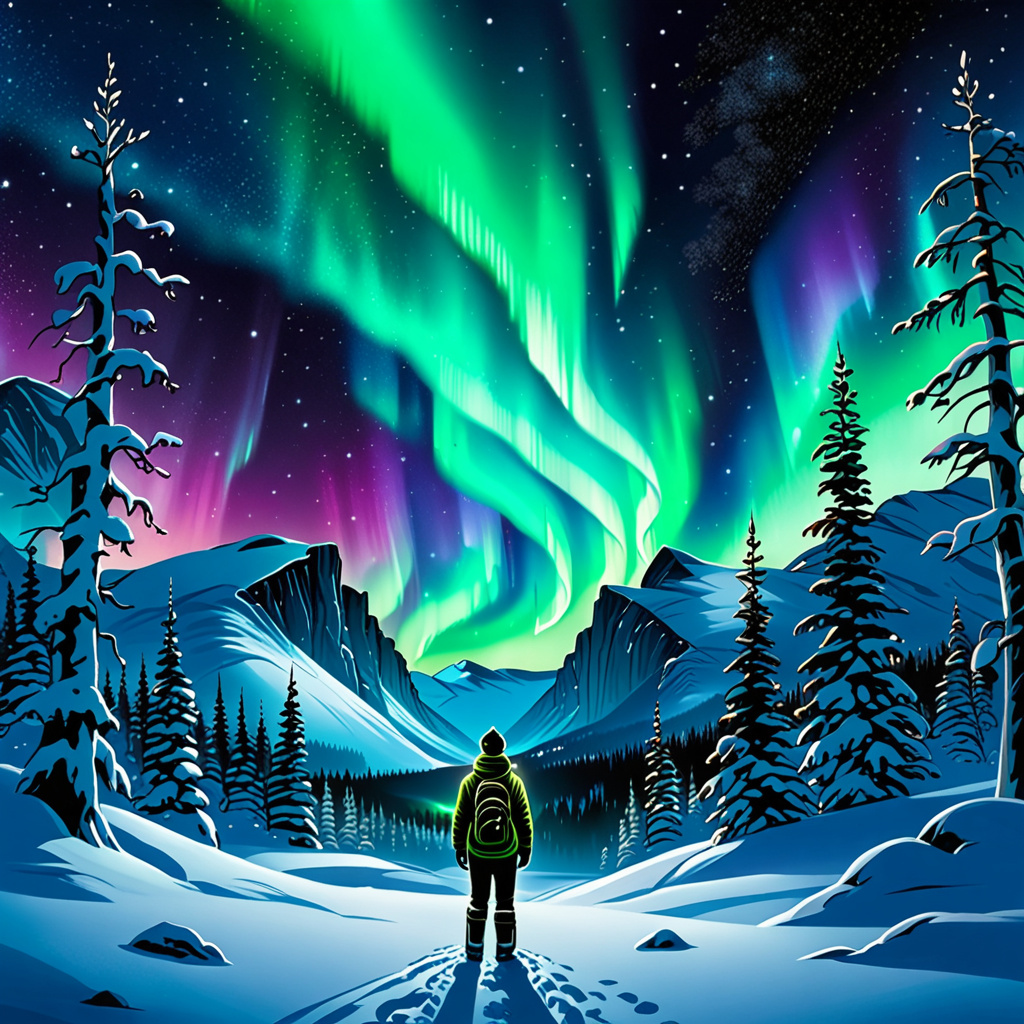 Nordlys: Når naturen bestemmer seg for å ha en fest!